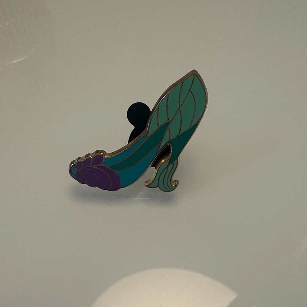 Disney Ariel Designer Princess Shoes Enamel Pin | Teal Purple | Little Mermaid